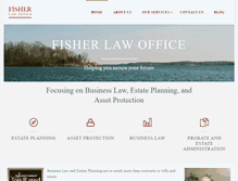 Tablet Screenshot of fisherlawoffice.com